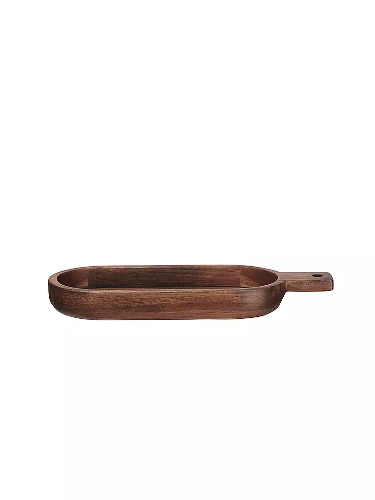 ASA SELECTION | Schale oval flach "Wood" 33,4x13cm (Akazie Massiv) | braun