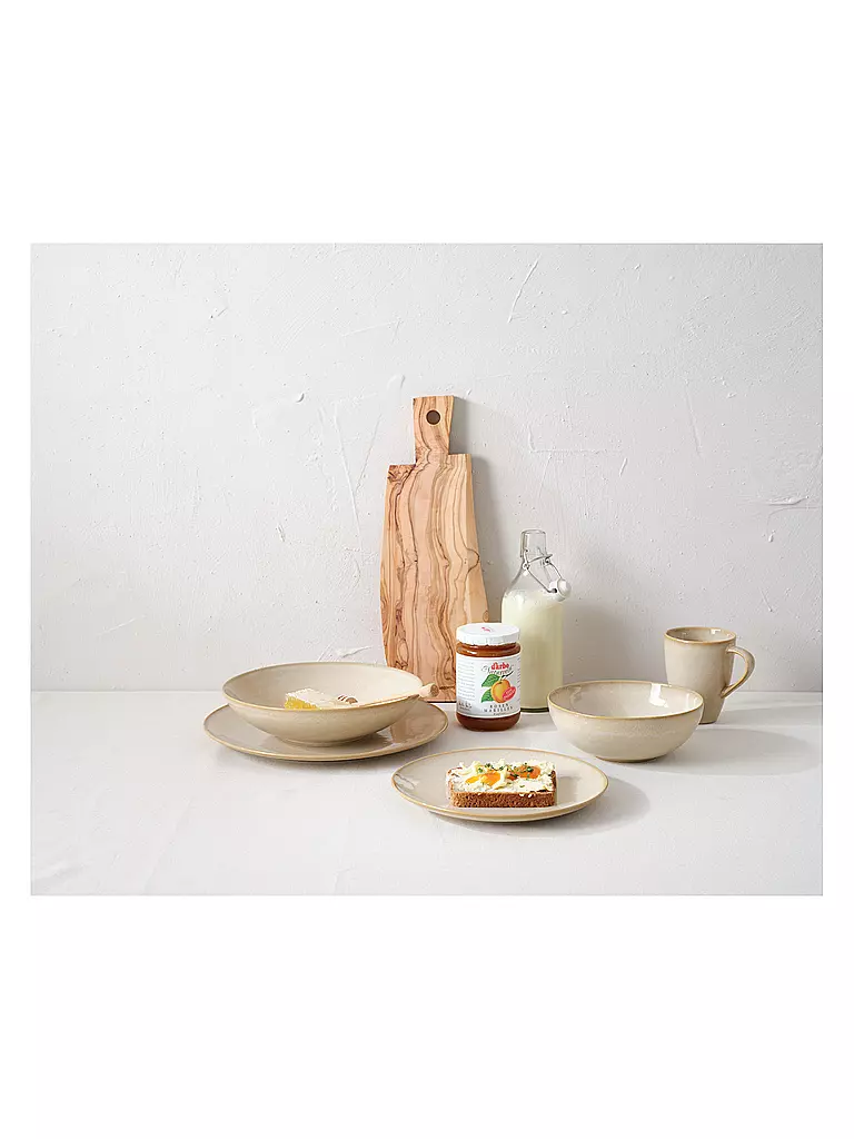 ASA SELECTION | Speiseteller JOLIE 27cm Crema | dunkelgrün