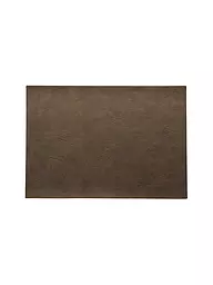 ASA SELECTION | Tischset "Vegan Leather" (Silver Cloud) | braun