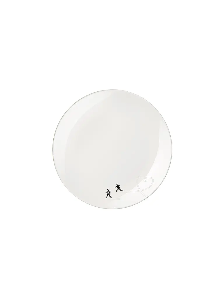 ASA SELECTION | Weihnachts Dessertteller 20,5cm  Ice Skating  | weiss