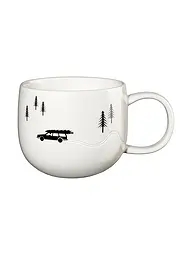 ASA SELECTION | Weihnachts Henkelbecher 0,4l Sled Dogs  | weiss