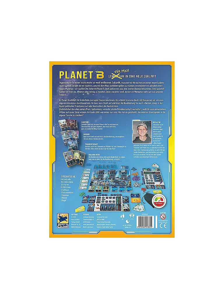 ASMODEE | Brettspiel - Planet B | keine Farbe