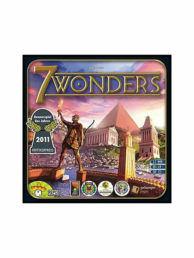 ASMODEE | Brettspiel 7 Wonders | transparent