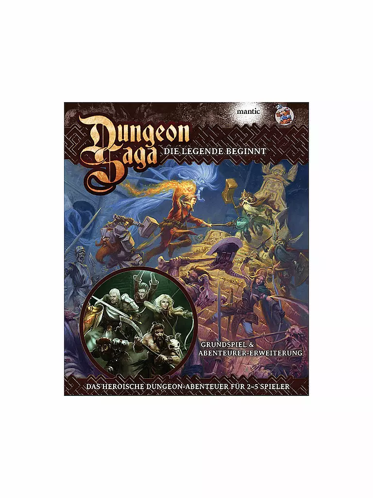 ASMODEE | Dungeon Saga Deluxe inklusive 1 Erweiterung | transparent