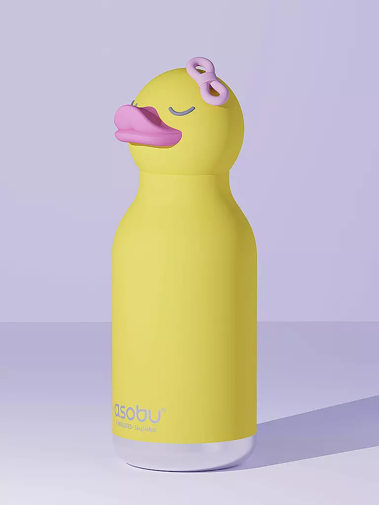ASOBU | Isolierflasche 460ml ENTE gelb | gelb