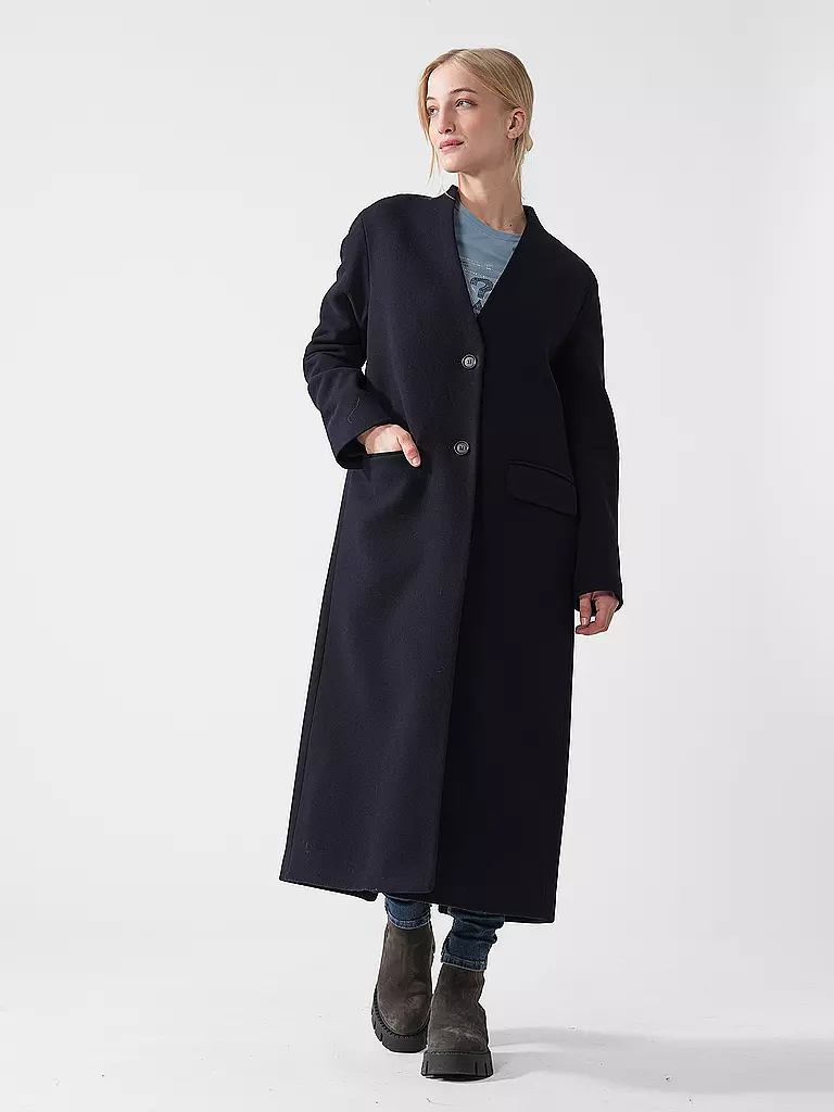 ASPESI | Wollmantel  | dunkelblau