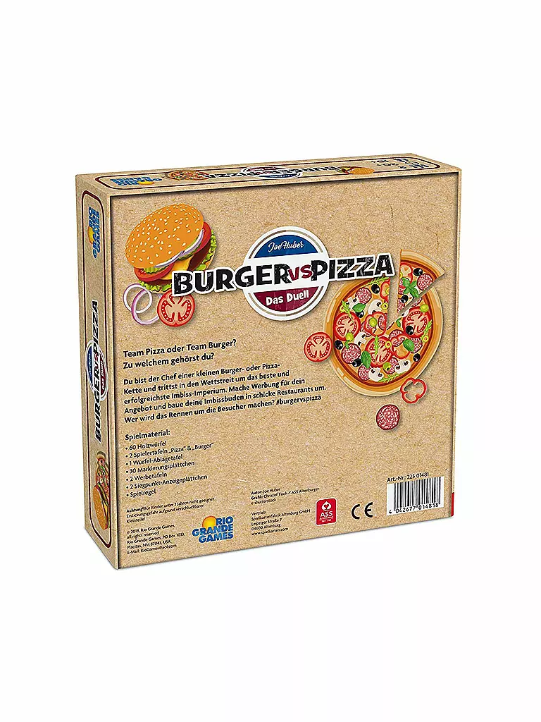ASS | Burger vs. Pizza | keine Farbe