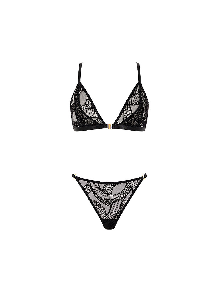 AUBADE BH Set mit Slip VELVET SNAKE black schwarz