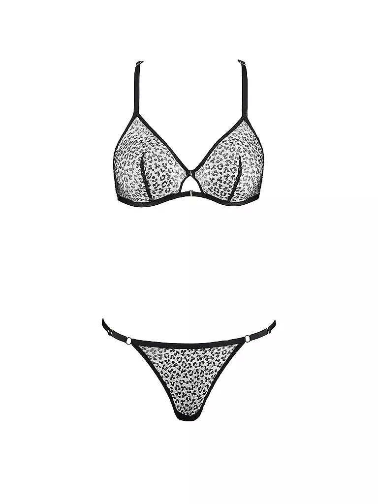 AUBADE | Bralette ohne Reifen und String BOITE A DESIRE CLOUD NINE | schwarz