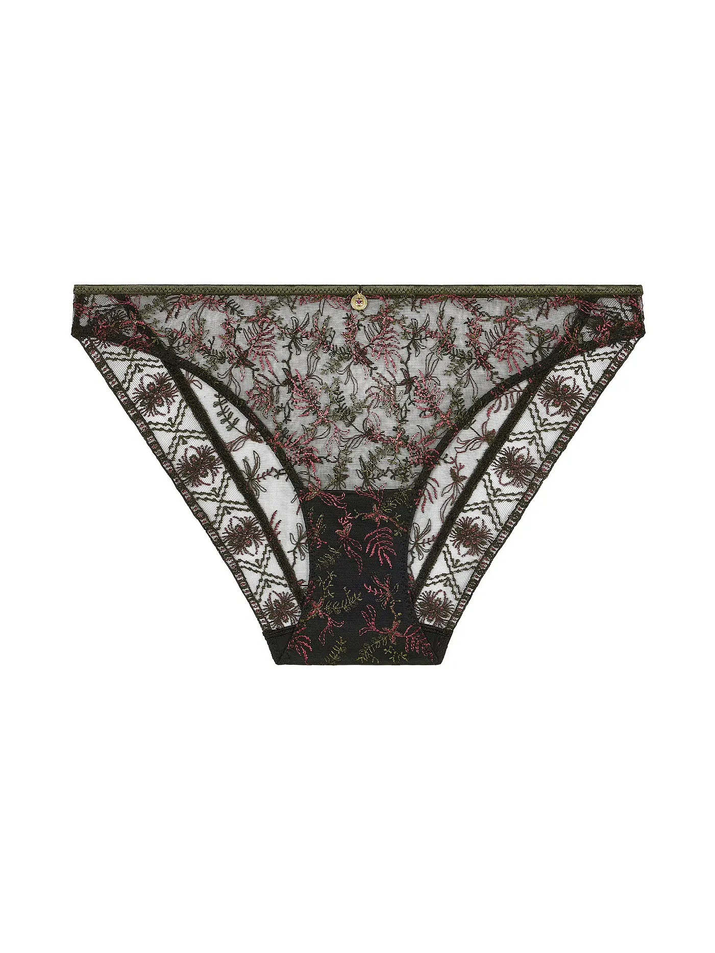 AUBADE | String Slip SOUND OF HEART dark garden | olive