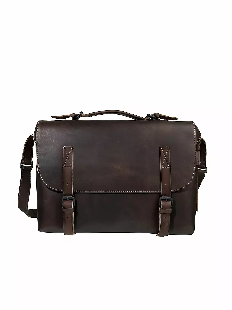 AUNTS & UNCLES | Ledertasche - Laptoptasche "Good Old Friends - Fella" | braun
