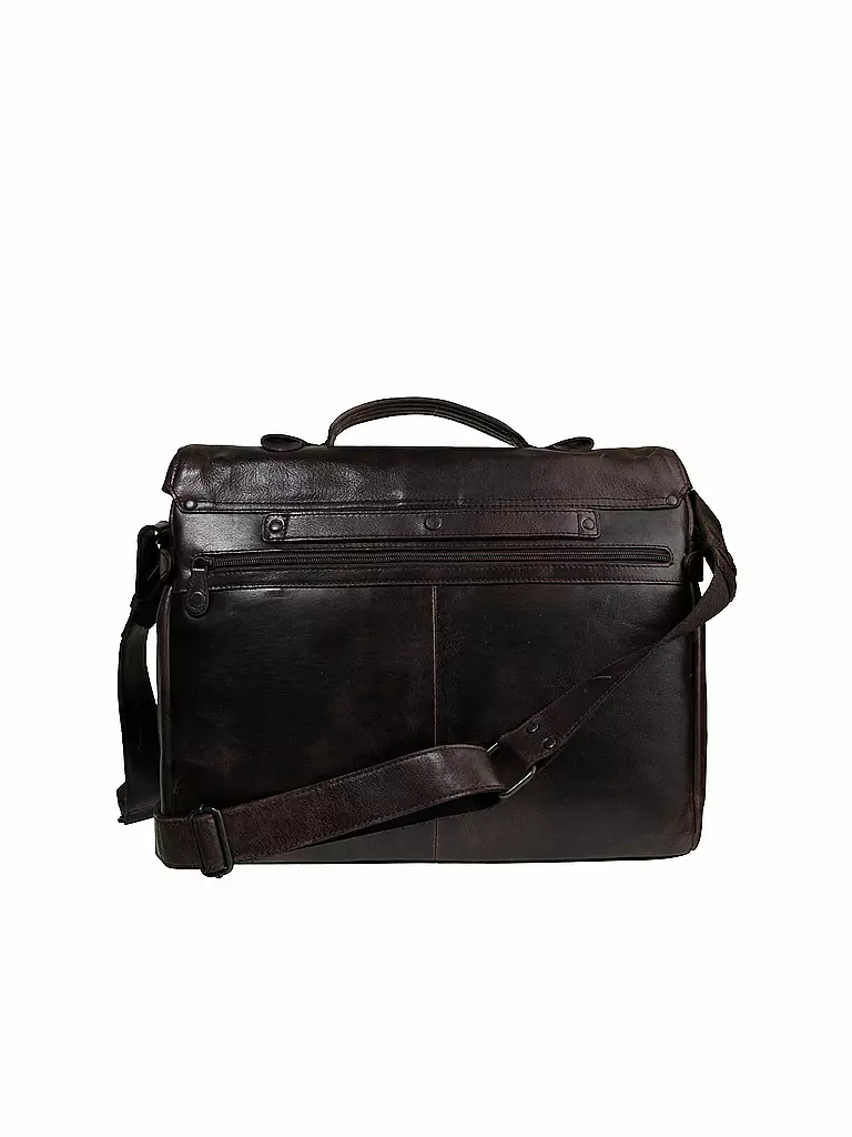 AUNTS & UNCLES | Ledertasche - Laptoptasche "Workmates - Trouble Shooter" | braun