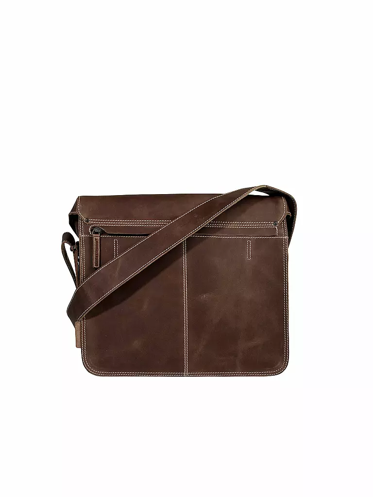 AUNTS & UNCLES | Ledertasche - Postbag "Hunter - Nick" | braun