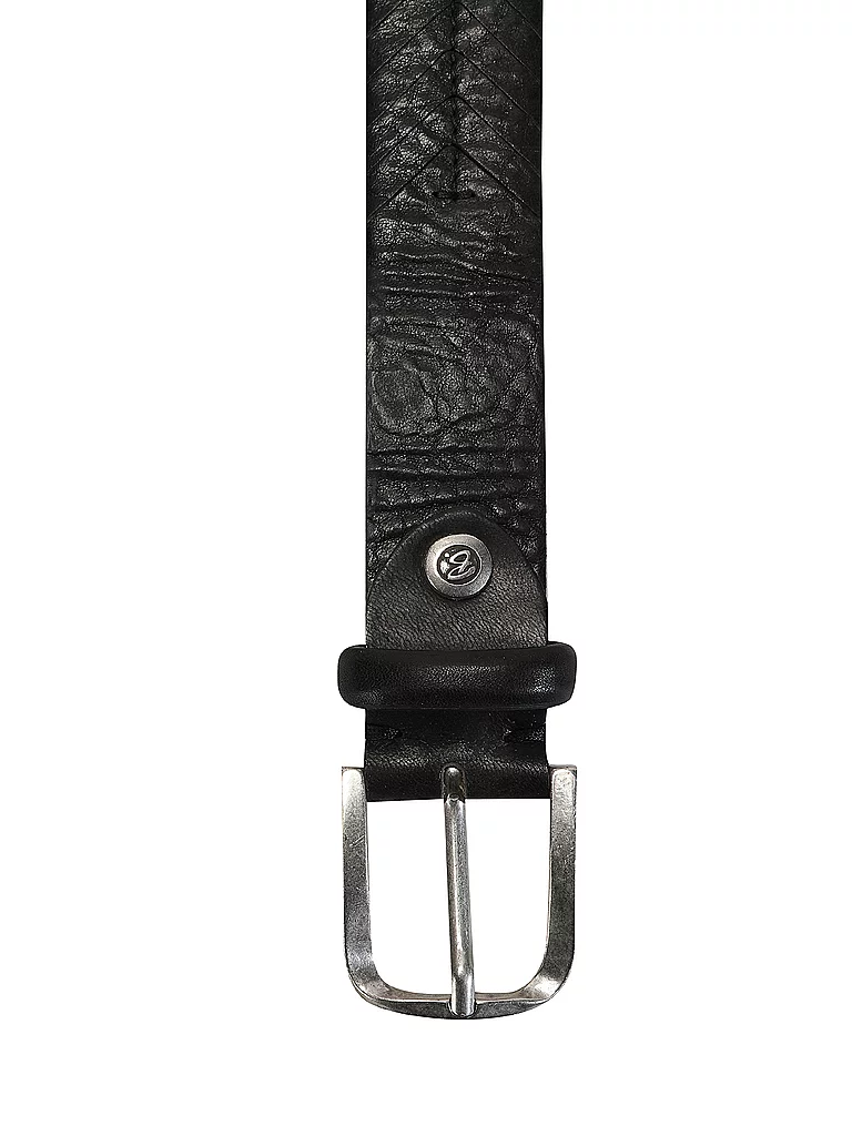 B.BELT Cinturón de cuero negro | 80