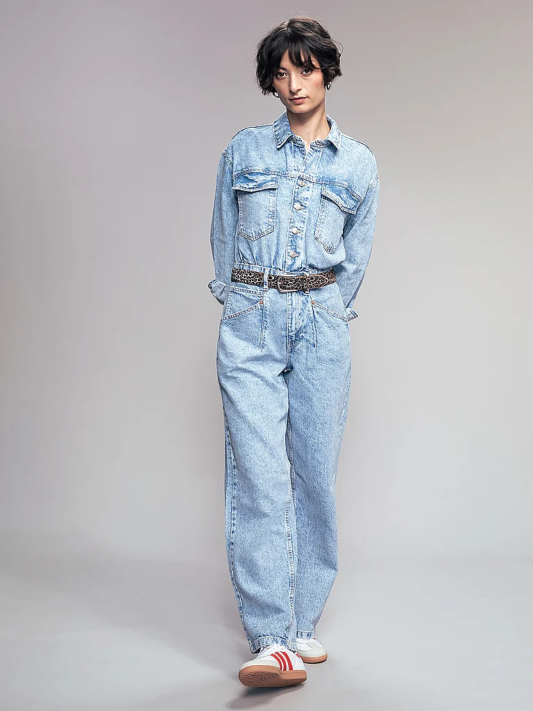 B.BELT Ledergürtel grau | 100