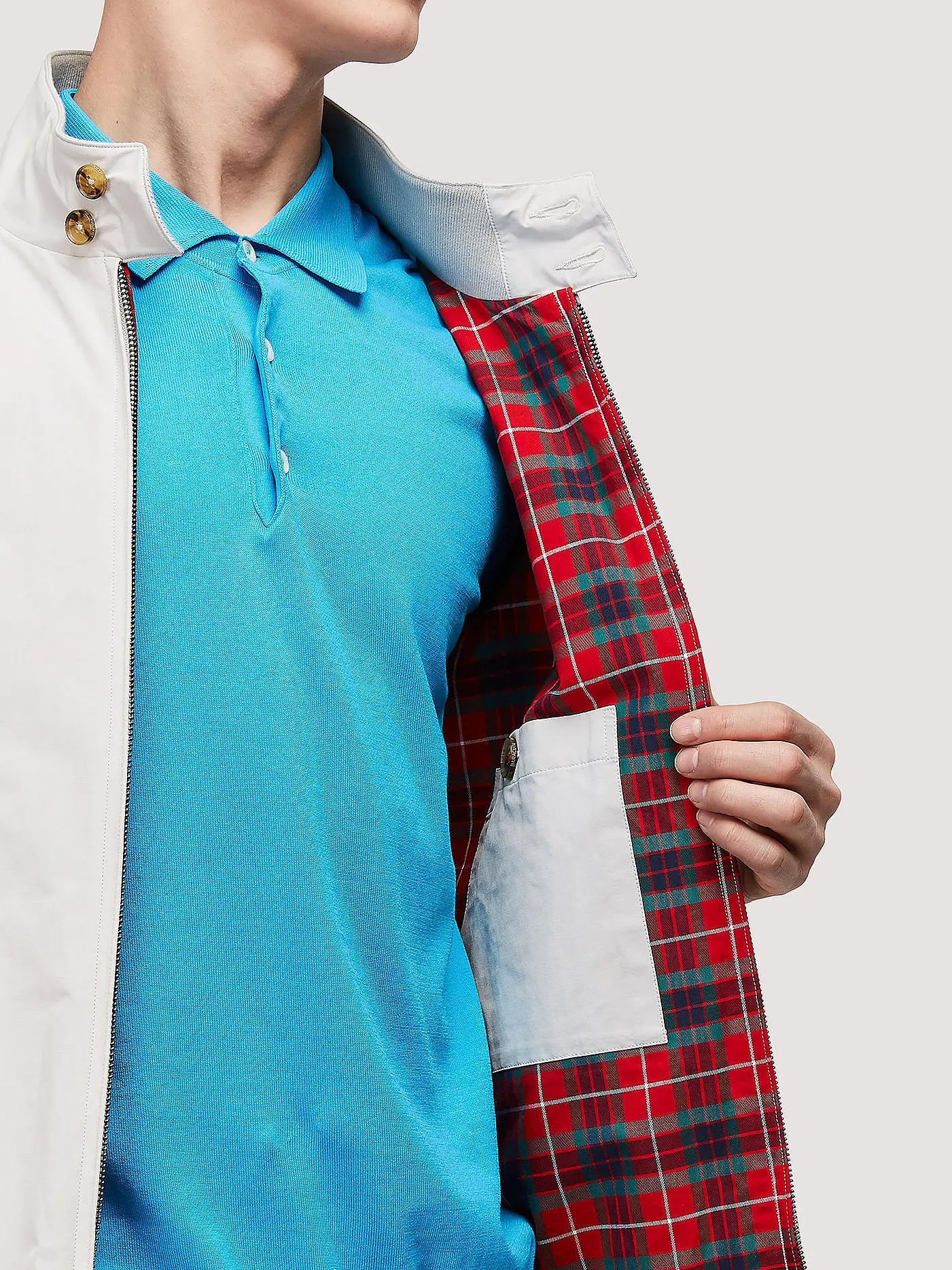 BARACUTA | Blouson G9 | hellgrau