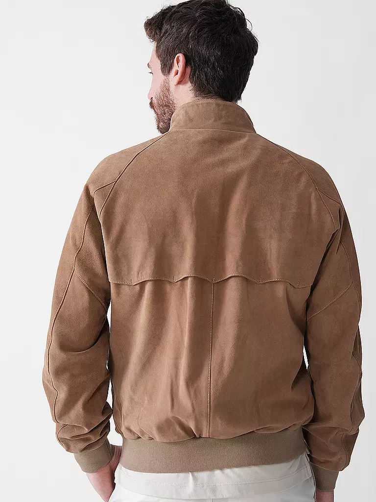 BARACUTA | Lederjacke G9 SUEDE | kupfer