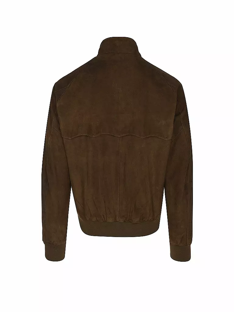 BARACUTA | Lederjacke G9 SUEDE | camel