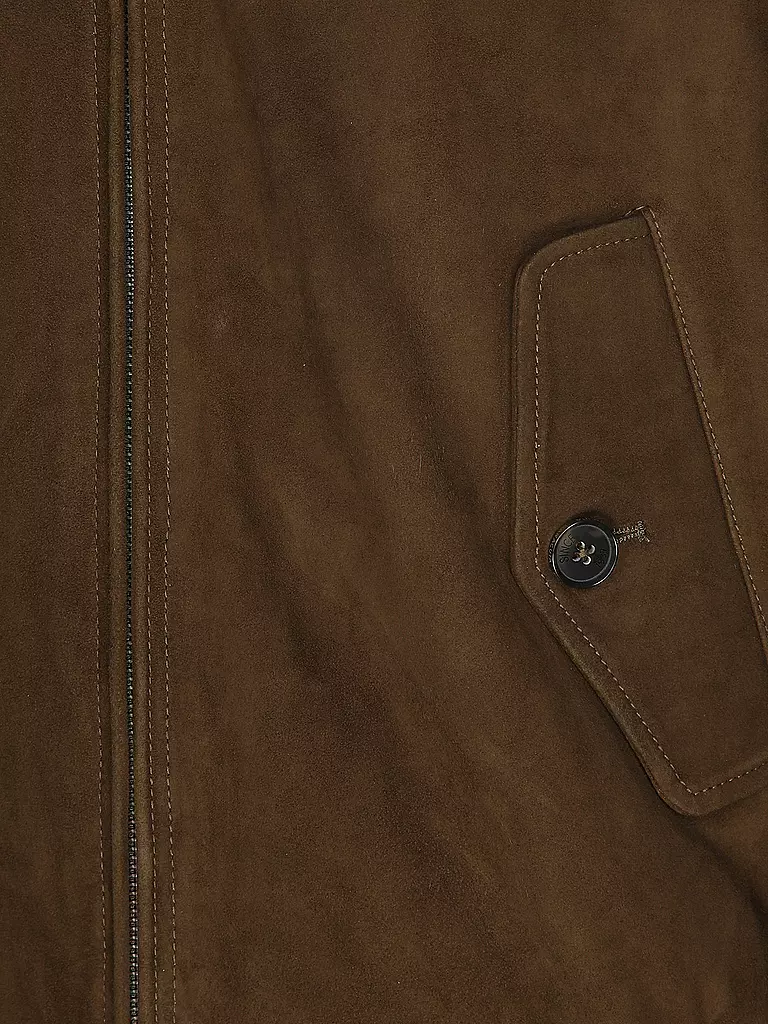 BARACUTA | Lederjacke G9 SUEDE | camel