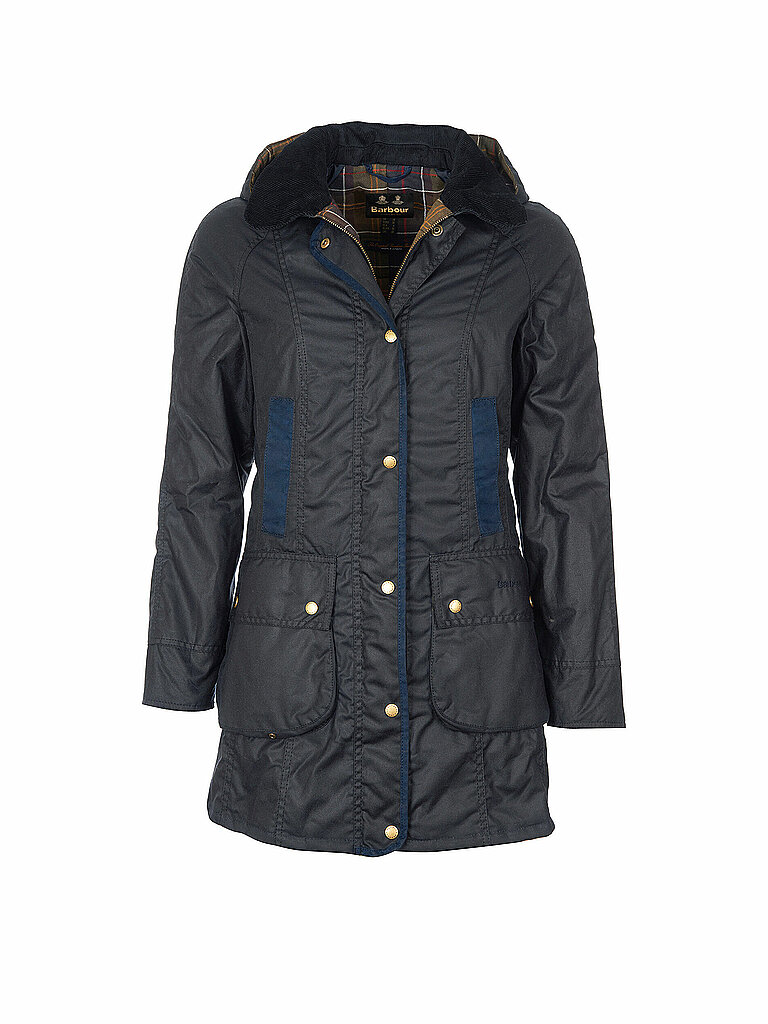 BARBOUR Parka BOWER WAX dunkelblau | 36