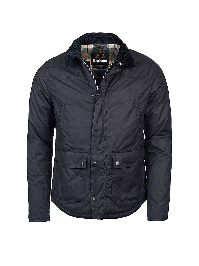 BARBOUR Jacke REELIN WAX dunkelblau | L