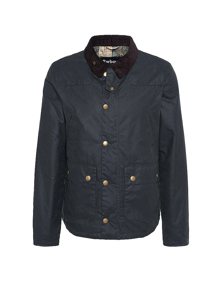 BARBOUR Jacke REELIN WAX dunkelgrün | L