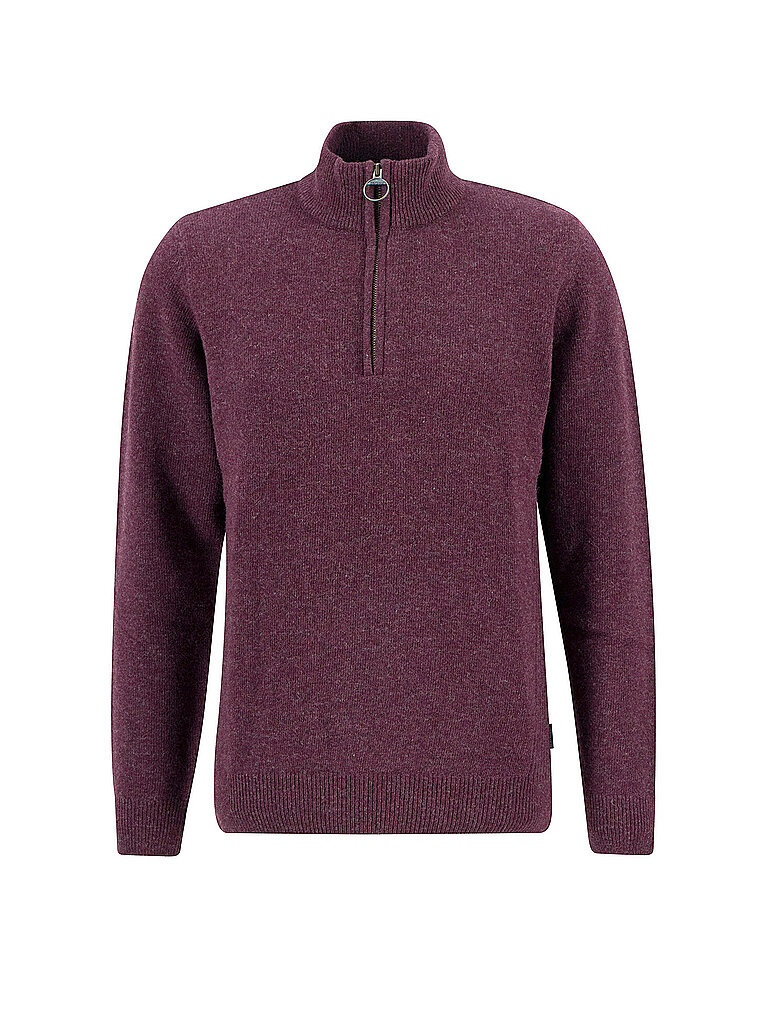 BARBOUR Troyer Pullover HOLDIN dunkelrot | L