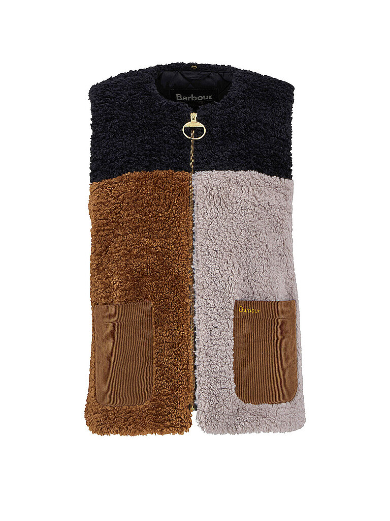 BARBOUR Gilet in Felloptik CATHY beige | 36