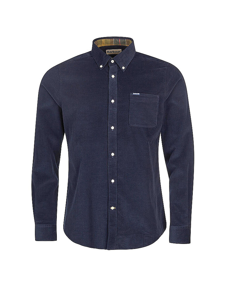 BARBOUR Cordhemd RAMSEY dunkelblau | L
