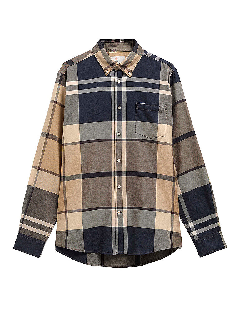 BARBOUR Hemd Slim Fit DUNOON beige | L