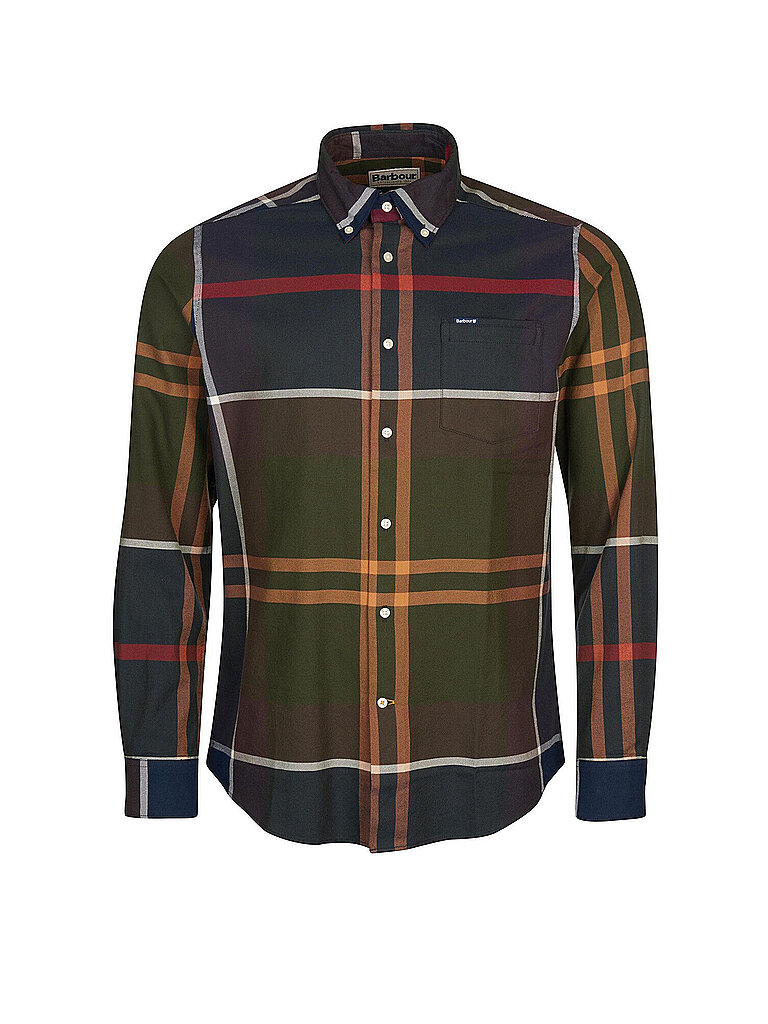 BARBOUR Hemd Slim Fit DUNOON braun | L