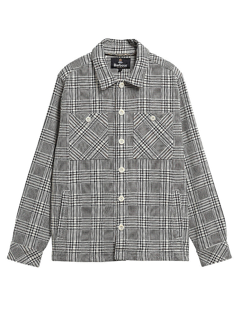 BARBOUR Overshirt GLENCHECK ALDERNEY creme | M