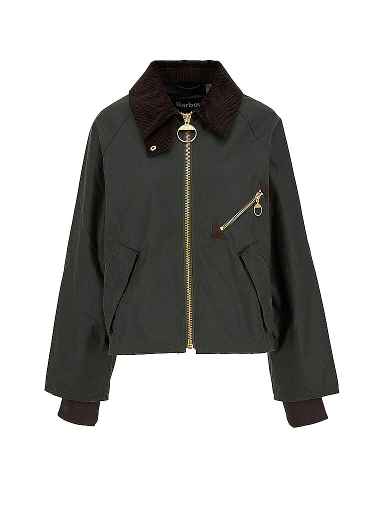 BARBOUR Parka ARLENE WAX olive | 38