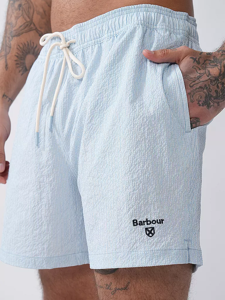 BARBOUR | Badeshorts  | hellblau
