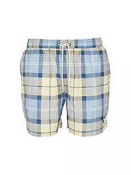 BARBOUR | Badeshorts TARTAN STAPLE | hellblau