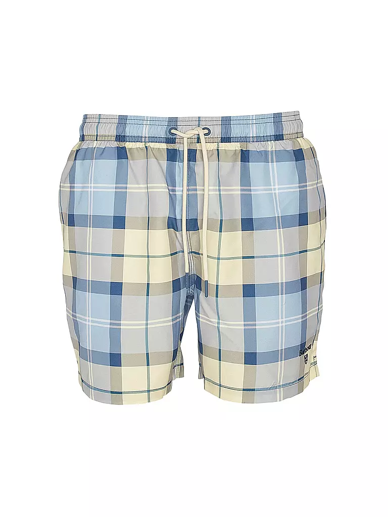 BARBOUR | Badeshorts TARTAN STAPLE | hellblau