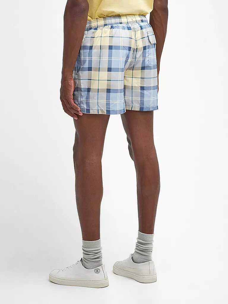 BARBOUR | Badeshorts TARTAN STAPLE | hellblau