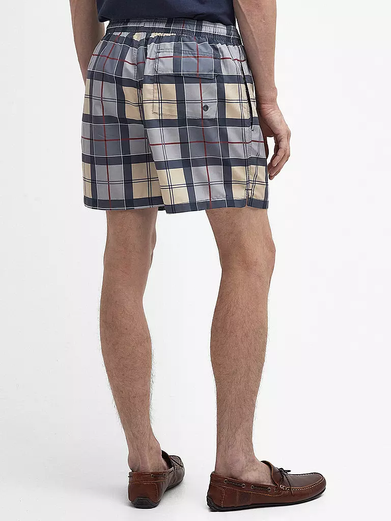 BARBOUR | Badeshorts TARTAN STAPLE | grau