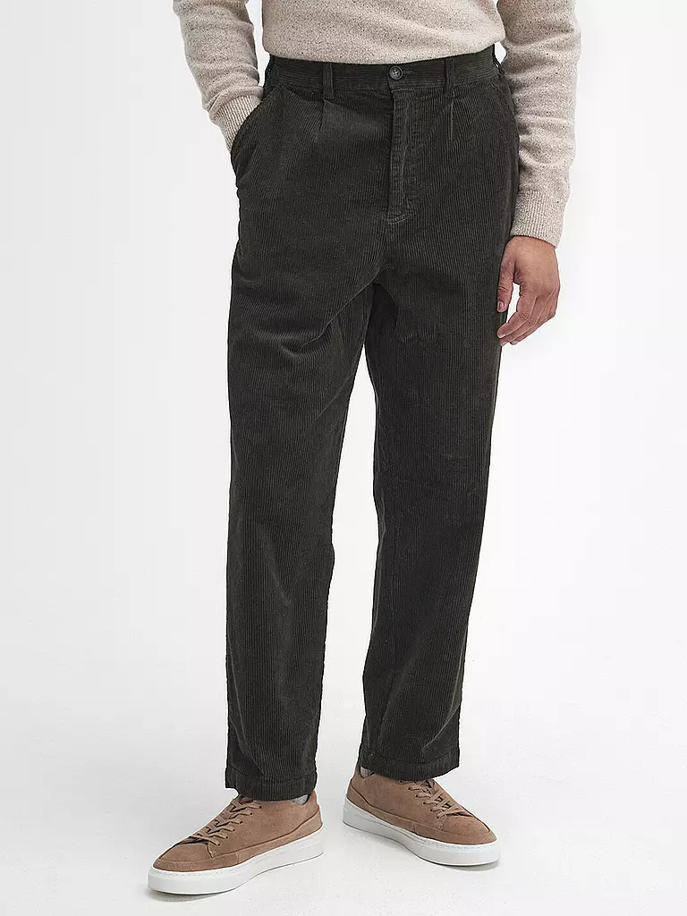 BARBOUR | Cordhose Relaxed Fit | olive