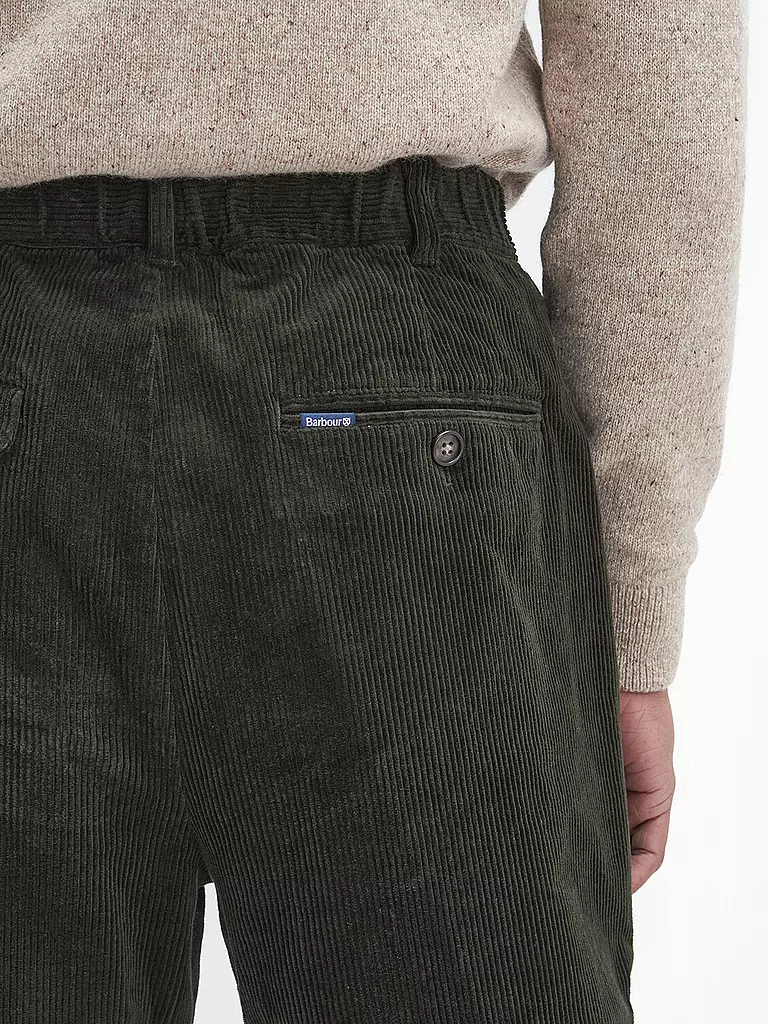 BARBOUR | Cordhose Relaxed Fit | olive