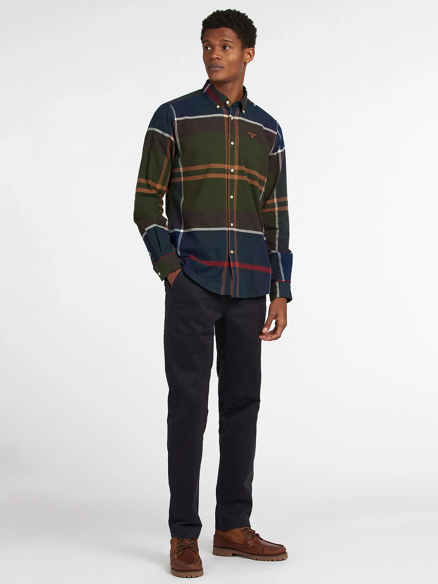 BARBOUR | Flanellhemd  | olive