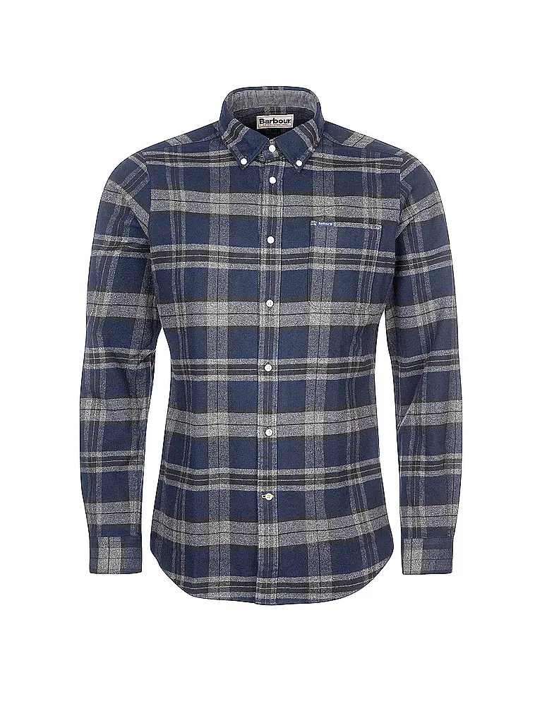 BARBOUR | Flanellhemd Slim Fit  | Blau