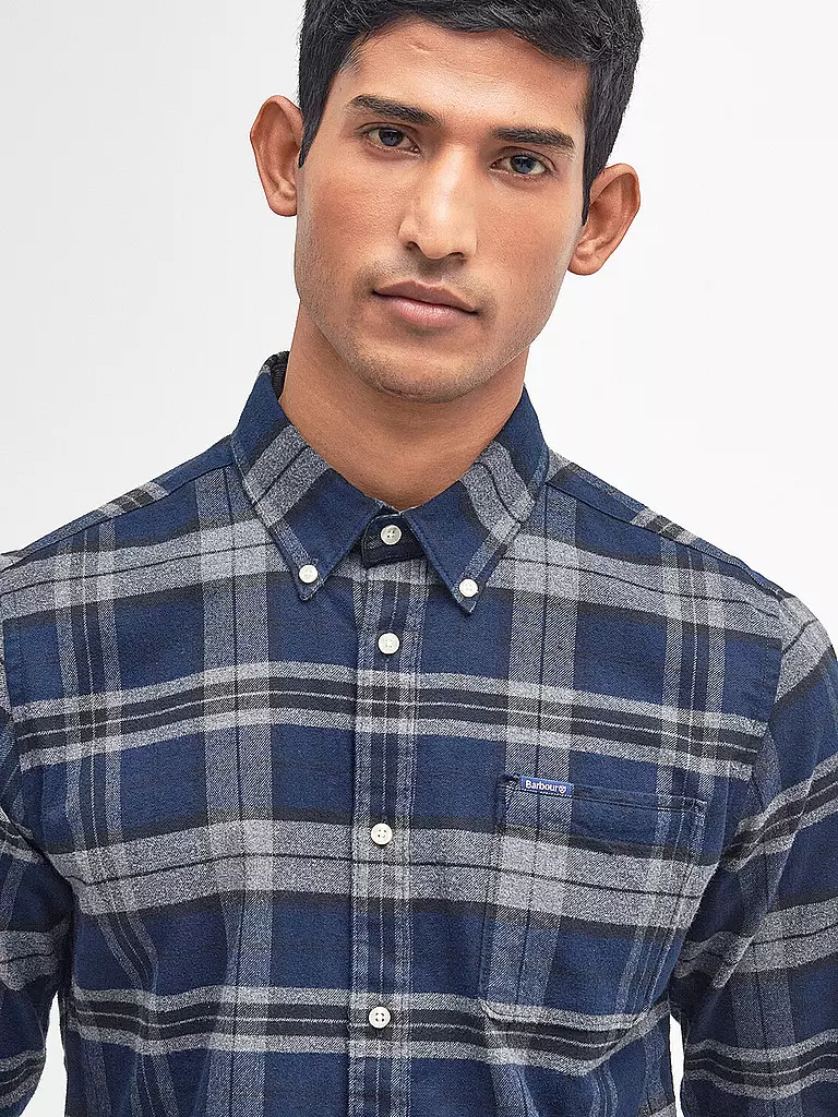 BARBOUR | Flanellhemd Slim Fit | grau