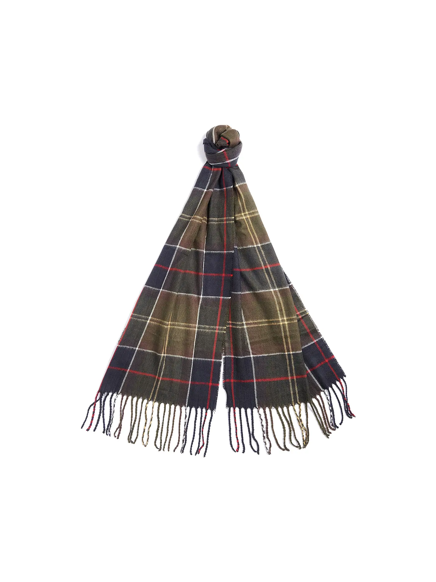 BARBOUR | Geschenkset 2-teilig Schal und Mütze SWINTON CHRISTMAS | olive