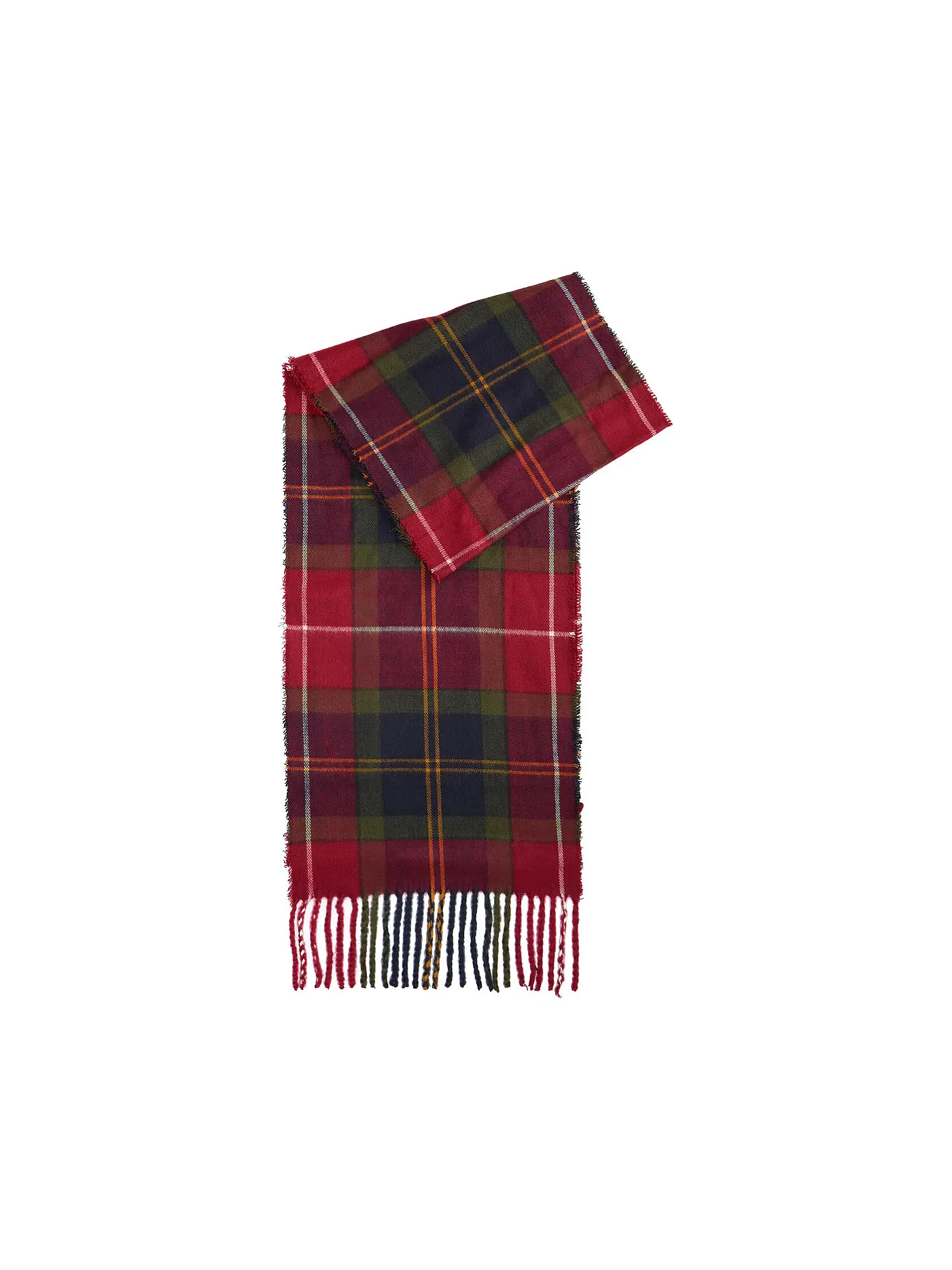 BARBOUR | Geschenkset 2-teilig Schal und Mütze SWINTON CHRISTMAS | rot