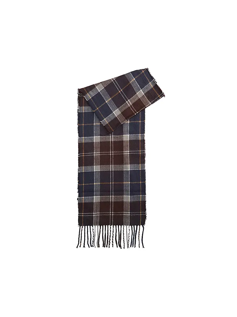 BARBOUR | Geschenkset 2-teilig Schal und Mütze SWINTON CHRISTMAS | Grau