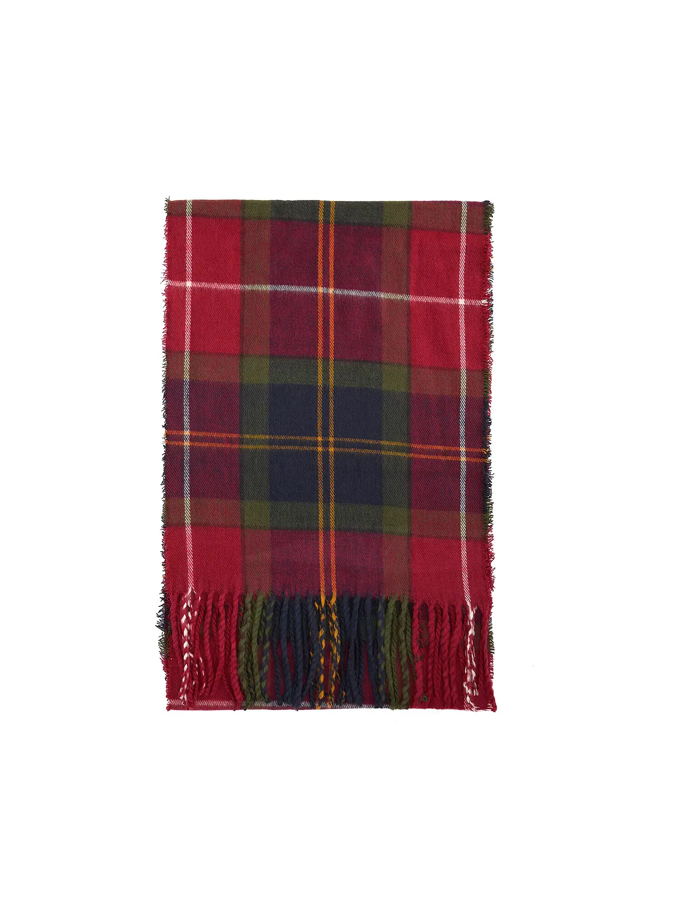 BARBOUR | Geschenkset 2-teilig Schal und Mütze SWINTON CHRISTMAS | rot