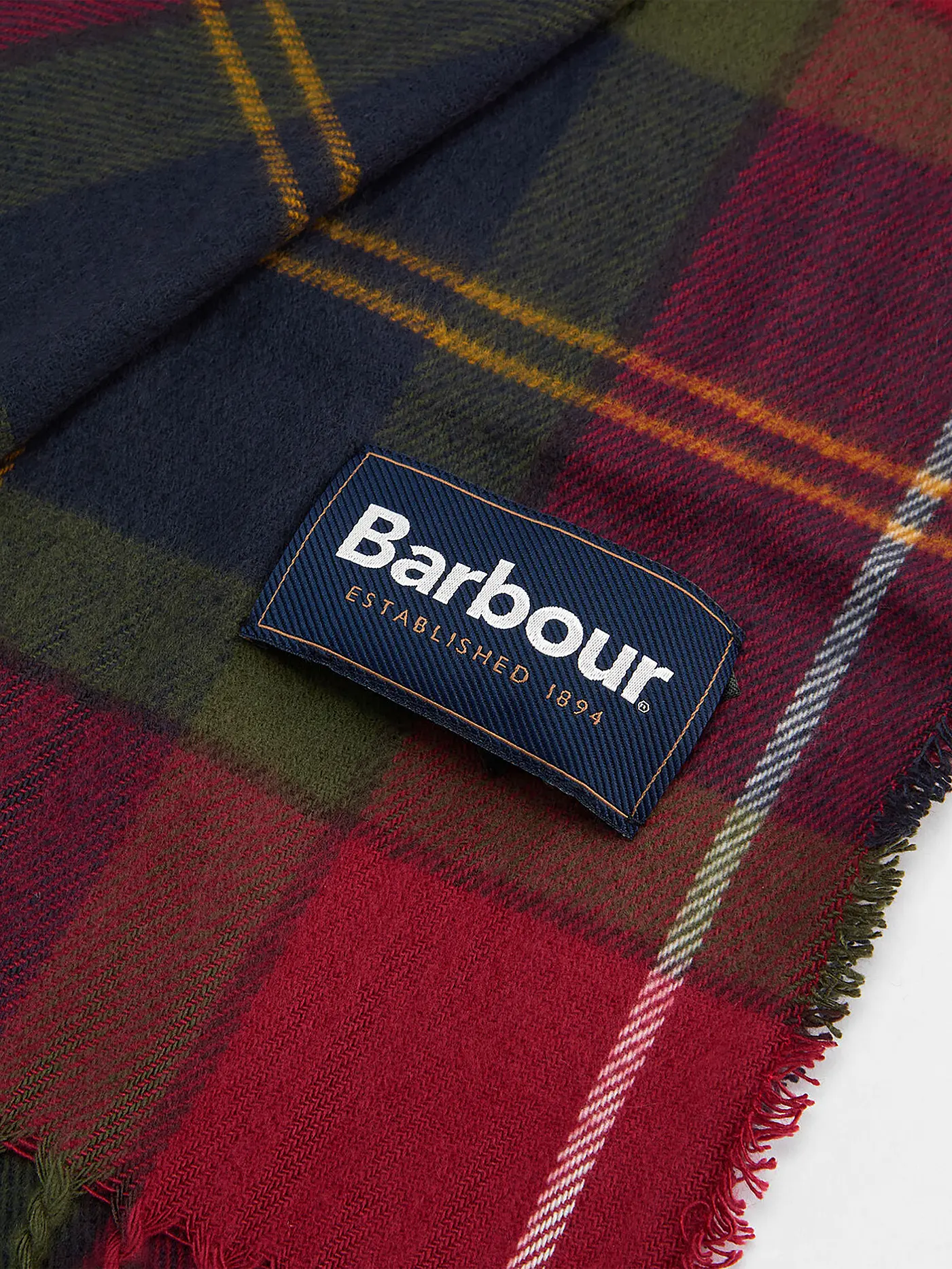 BARBOUR | Geschenkset 2-teilig Schal und Mütze SWINTON CHRISTMAS | rot