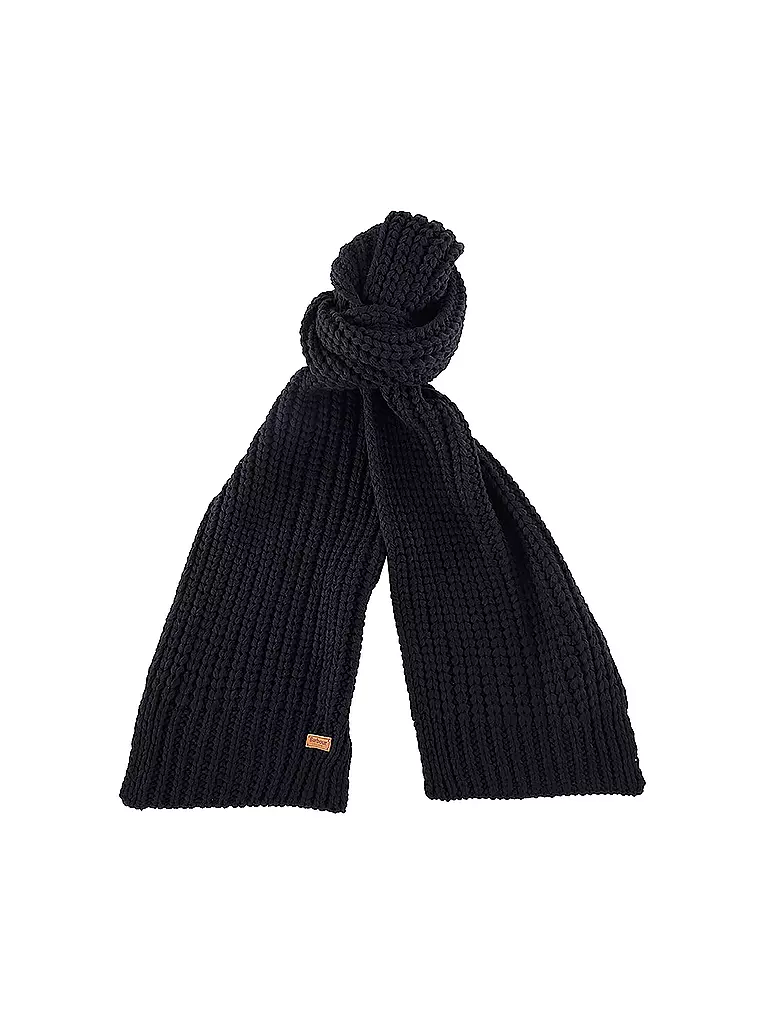 BARBOUR | Geschenkset Beanie und Schal SALTBURN | schwarz