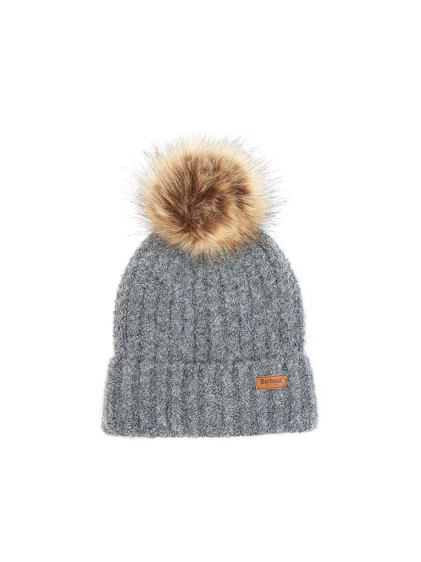 BARBOUR | Geschenkset Beanie und Schal SALTBURN | grau